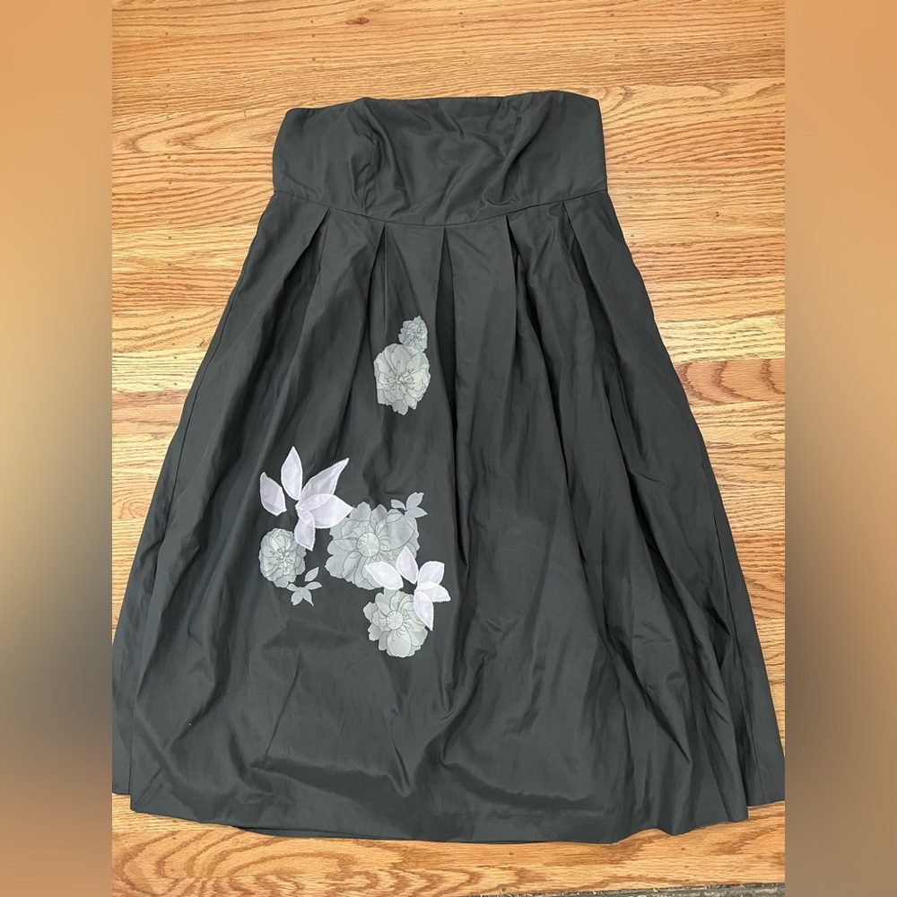 Y2K silver silk Gap dress
